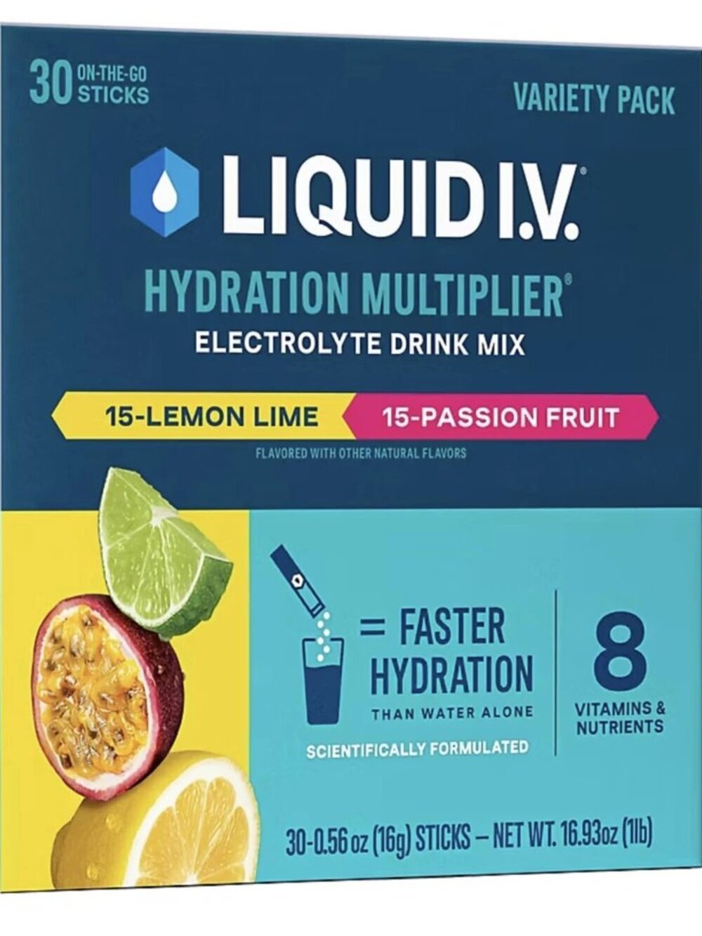 Liquid I.V. Hydration Multiplier Variety Pack, (Pack of 30) NIB​